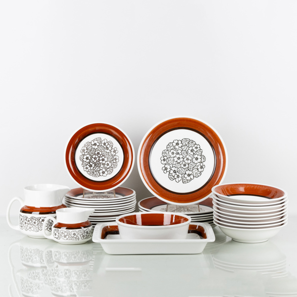 HELMER RINGSTRÖM, 34 del servisporslin, "Agneta", Gefle, 1960-/70-tal