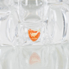 BORDSLAMPA, glas, Orrefors, signerad