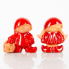 FIGURER, 2 st, lergods, Nittsjö Keramik, sent 1900-tal