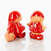FIGURER, 2 st, lergods, Nittsjö Keramik, sent 1900-tal