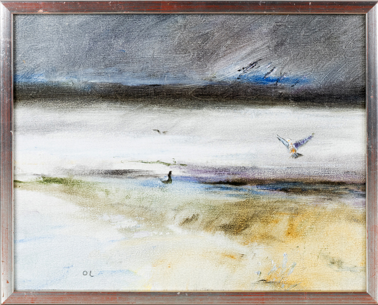 OLLE LINDGREN (1930-2018), olja på pannå, monogramsignerad
