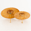 PARASOLL, 2 st, orientaliska, 1900-talets andra hälft