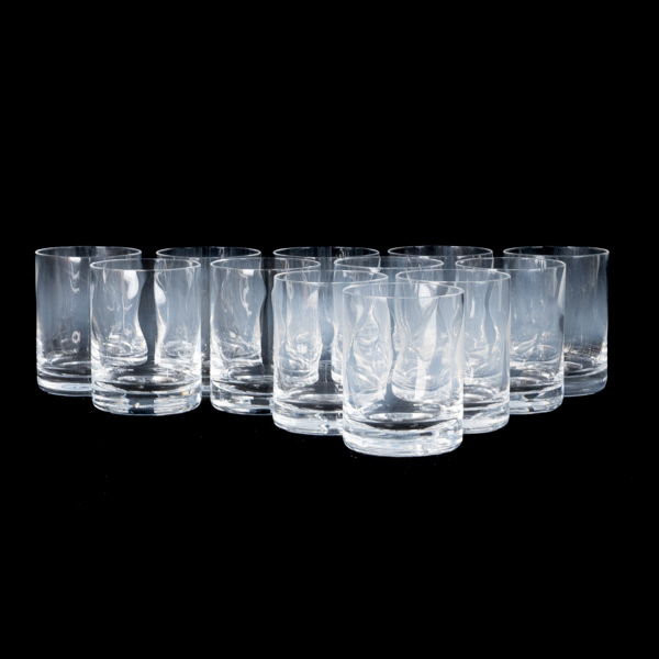SELTERGLAS, 12 st, glas, ”Chateau”, Kosta Boda