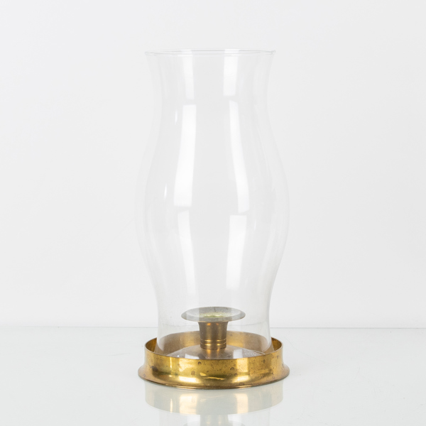 STORMLYKTA, mässing och glas, sent 1900-tal
