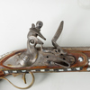 PISTOLER, 2 st, flintlås, replika, orientaliska, sannolikt 1800-tal