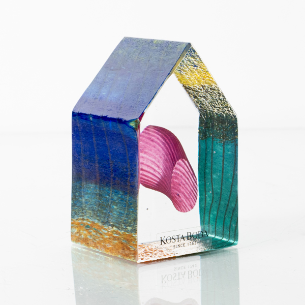 BERTIL VALLIEN, figur, glas, Kosta Boda, signerad
