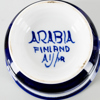 ANJA JAATINEN, 1 par tekoppar med fat, porslin, "Paju", Arabia, Finland 