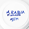 ANJA JAATINEN, 1 par tekoppar med fat, porslin, "Paju", Arabia, Finland 