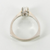 ENSTENSRING, 18k vitguld, med briljantslipad diamant ca 0.22 ct, tot vikt ca 3,8 g 