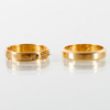 RINGAR, 2 st, 18k guld, bla med diamanter, tot vikt ca 8,7 g 
