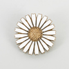 ANTON MICHELSEN, brosch och 1 par örhängen, förgyllt silver, "Daisy", Danmark, sannolikt 1960-tal