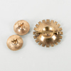ANTON MICHELSEN, brosch och 1 par örhängen, förgyllt silver, "Daisy", Danmark, sannolikt 1960-tal