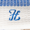 LINNEHANDDUKAR, 9 st, 1900-talets mitt, med monogram H