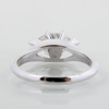 RING, 14k vitguld, med navettslipad diamant, tot vikt ca 3,4 g