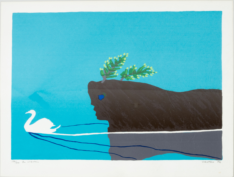 HANS VIKSTEN, färglitografi, signerad och daterad 82
