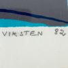 HANS VIKSTEN, färglitografi, signerad och daterad 82