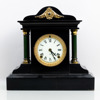 BORDSUR, patinerad metall, Ansonia Clock Co., New York, USA, 1800-/1900-tal