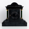 BORDSUR, patinerad metall, Ansonia Clock Co., New York, USA, 1800-/1900-tal