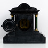 BORDSUR, patinerad metall, Ansonia Clock Co., New York, USA, 1800-/1900-tal