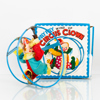 LEKSAK, metall och textil, "Circus clown", Roly Poly wind up, 1900-talets mitt