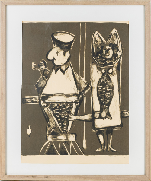 ENDRE NEMES (1909-1985), litografi, signerad