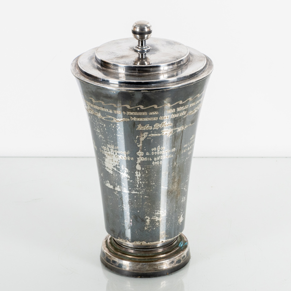 LOCKPOKAL, silver, art déco, GAB, Stockholm 1935, vikt ca 687 g