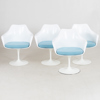 EERO SARINEN, 4 st karmstolar, "Tulip", Knoll Studio, 2000-tal