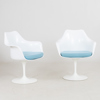EERO SARINEN, 4 st karmstolar, "Tulip", Knoll Studio, 2000-tal