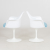 EERO SARINEN, 4 st karmstolar, "Tulip", Knoll Studio, 2000-tal