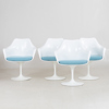 EERO SARINEN, 4 st karmstolar, "Tulip", Knoll Studio, 2000-tal