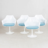 EERO SARINEN, 4 st karmstolar, "Tulip", Knoll Studio, 2000-tal