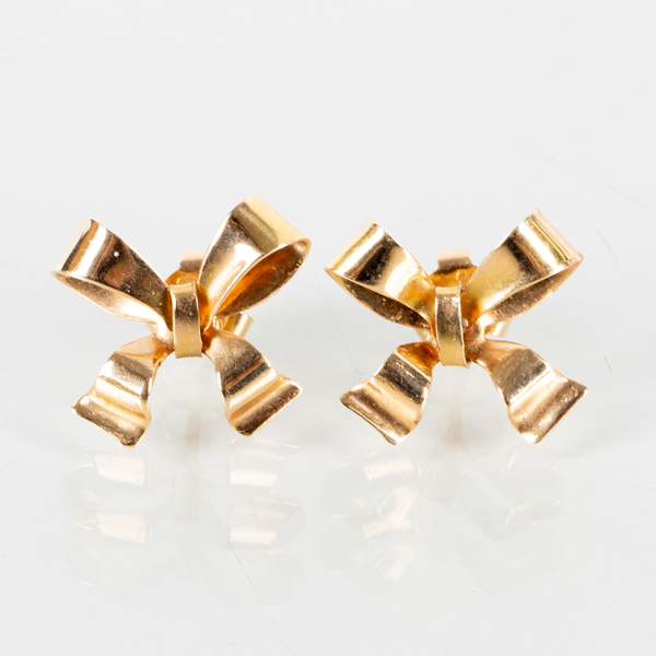 ÖRHÄNGEN, 1 par, 18k guld, tot vikt ca 2,2 g