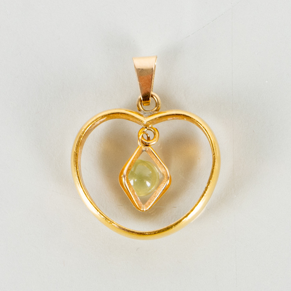 HÄNGE, 18/23k guld, tot vikt ca 8 g