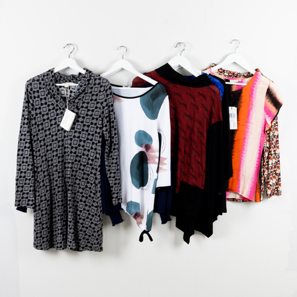 ÖVERDELAR, 10 st, bla Masai, du Milde, strlk XS/S, obrukade