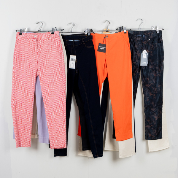 BYXOR, 10 st, dam, bla, Laurie, CRO, Masai, Bitte Kai Rand, strlk 36/S, obrukade