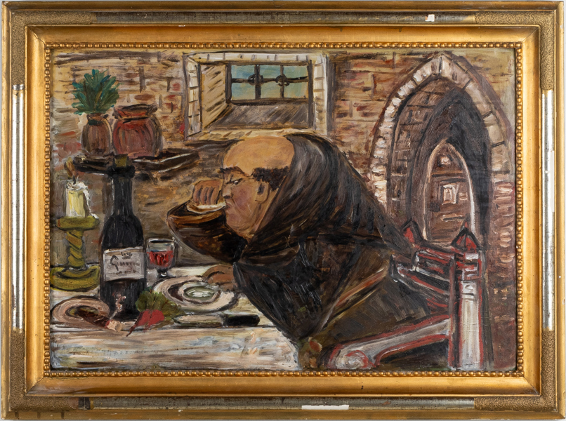 OKÄND KONSTNÄR, olja på duk, osignerad