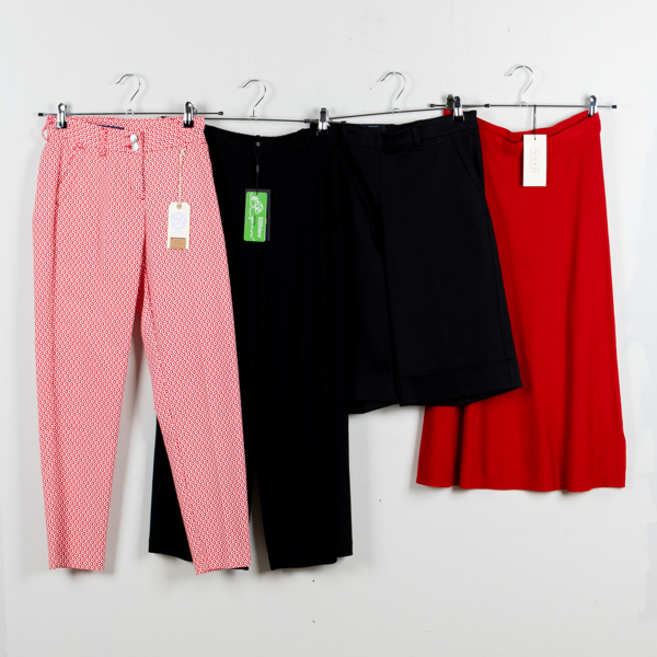 BYXOR, KJOLAR OCH SHORTS. 19 st, dam, bla Laurie, Bitte Kai Rand, Masai,Elton,  strlk XS/34,36