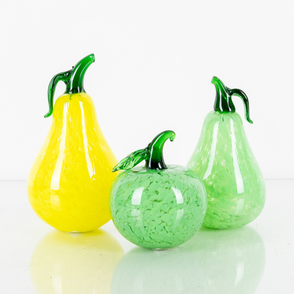 GLASFRUKTER, 3 st, RBA, 1900-/2000-tal