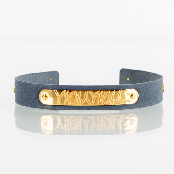 ARMBAND, metall och 18k guld