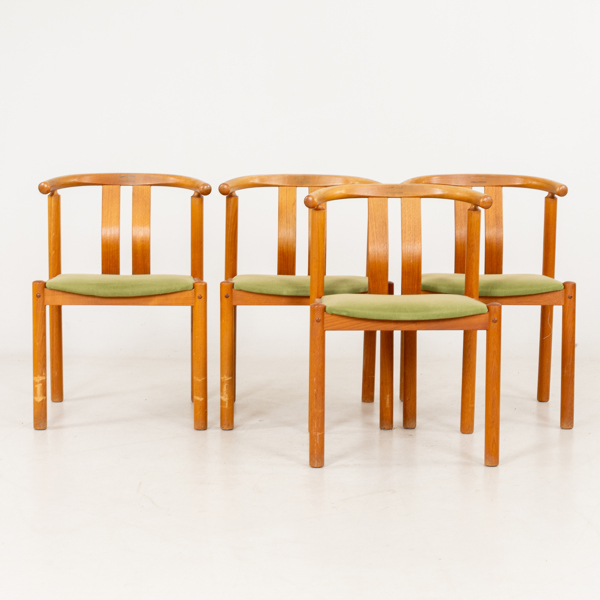 HANS J FRYDENDAL, 4 st stolar, ”Cleopatra”, för Boltinge Stolefabrik, Danmark, 1970-tal