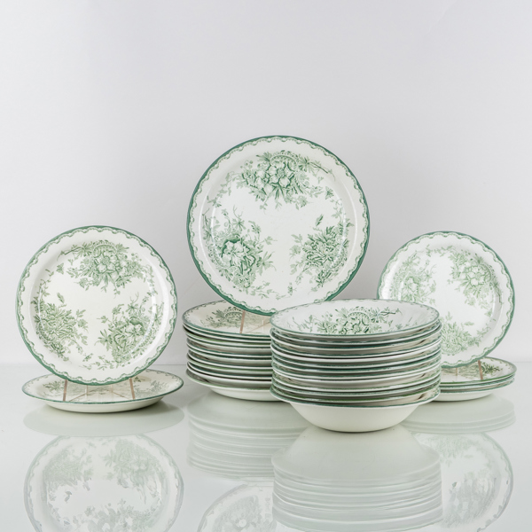 SERVISPORSLIN, 31 del, "Grön Anna", Rörstrand