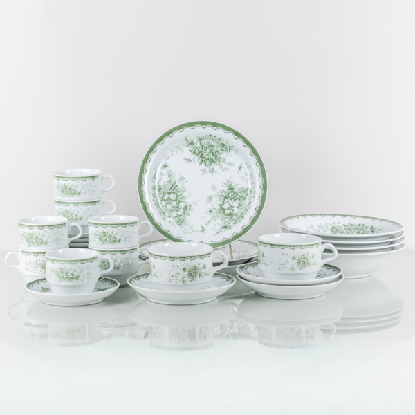 SERVISPORSLIN, 16 del, "Grön Anna", Rörstrand, 2000-tal