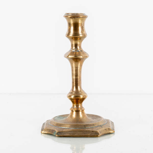 LJUSSTAKE, mässing, 1700-tal