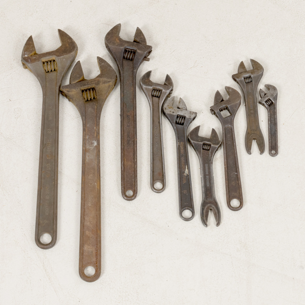 SKIFTNYCKLAR, 8 st, stål, Bacho, 1900-tal