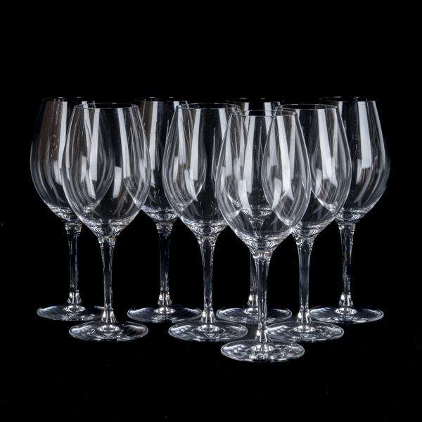 ERIKA LAGERBIELKE, 8 st, vinglas, "More Wine", Orrefors