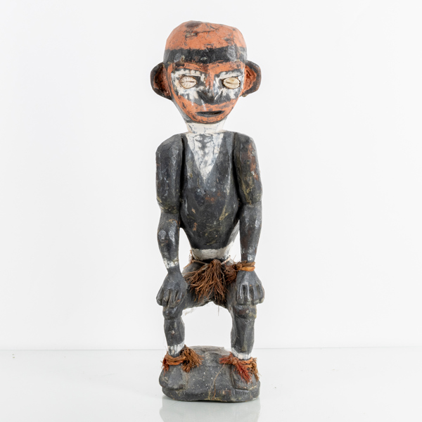 AFRIKANA, figur, skuret och bemålat trä, sannolikt 1900-tal