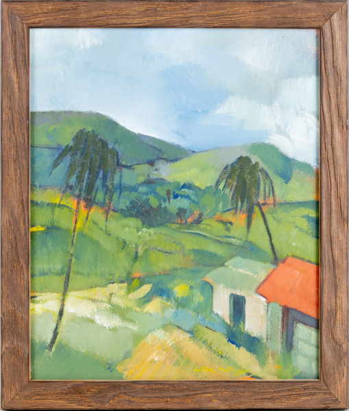 CUTLER FOOTWAY (Australien, född 1953), akryl på pannå, signerad