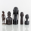 AFRIKANA, 5 st, figurer, trä, 1900-/ 2000-tal