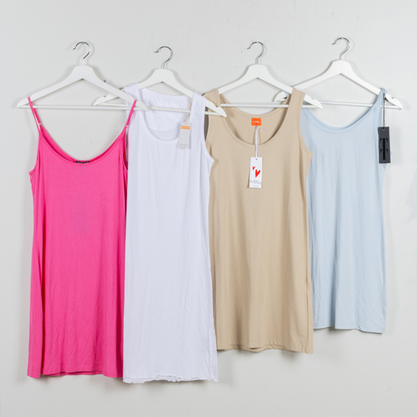 PARTI UNDERKLÄNNINGAR OCH LINNEN, 10 st, strlk S, bla du Milde, obrukade