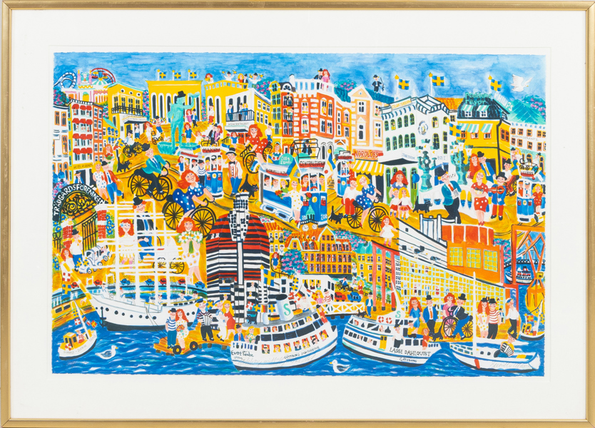 GUNILLA MANN, färglitografi, signerat och numrerat 234/290